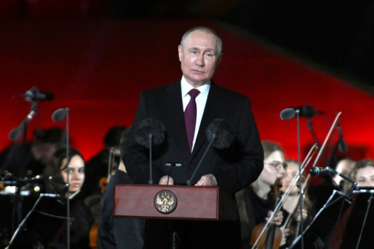 Vladimir Putin was at a ceremony marking the 80th anniversary of the victory in the Battle of Kursk in World War II