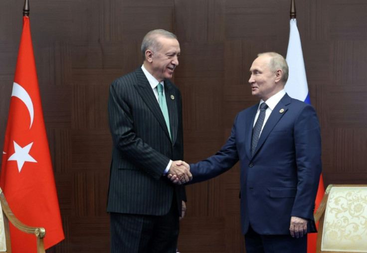 Turkish President Recep Tayyip Erdogan last met Russia's Vladimir Putin in October