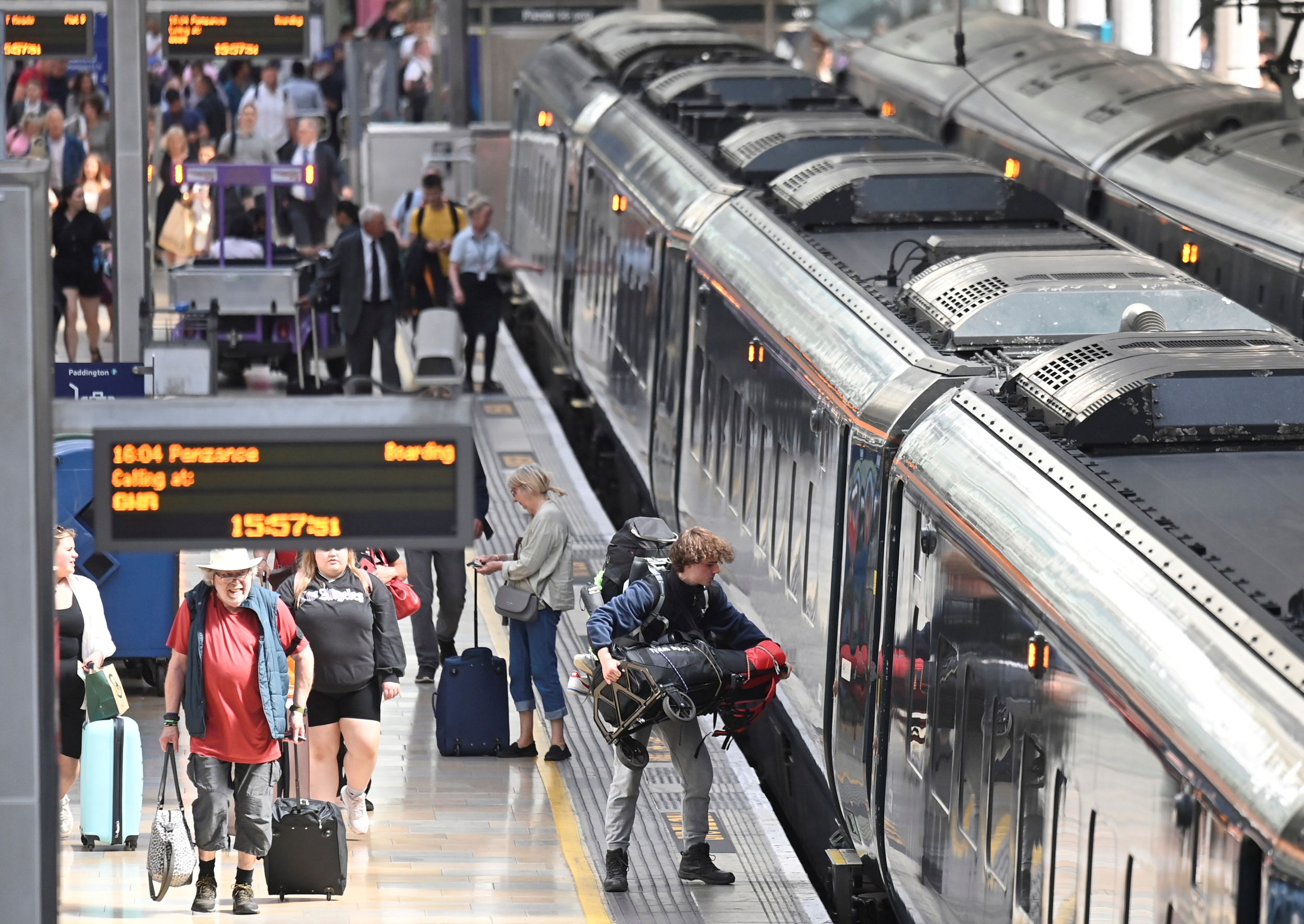 Train services across England grind to a halt as drivers go on strike