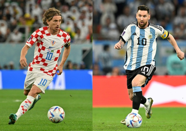 Luka Modric and Lionel Messi