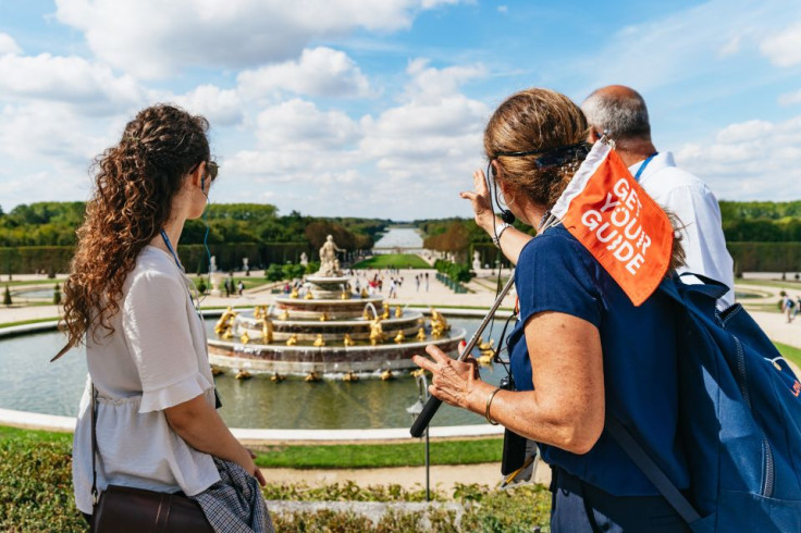 The Latona Fountain in the Gardens of Versailles