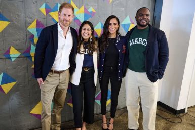 Prince Harry and Meghan Markle at The Marcy Lab School