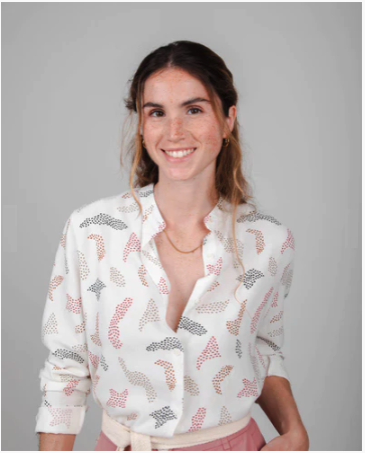 Maria Regular Mao Blouse White