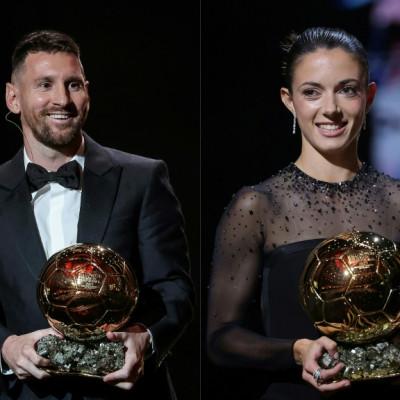 Lionel Messi and Aitana Bonmati 
