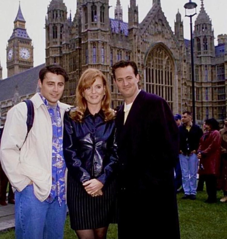 Matt LeBlanc, Sarah Ferguson, and Matthew Perry