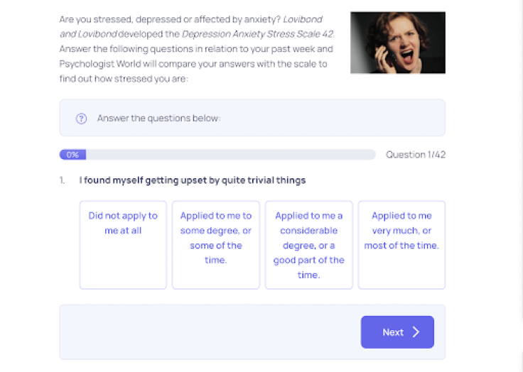 Psychologist World’s Stress Test