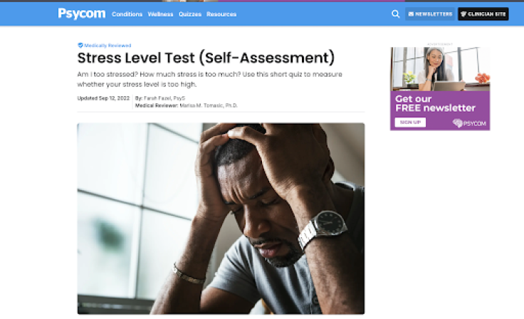 PsyCom’s Stress Level Test
