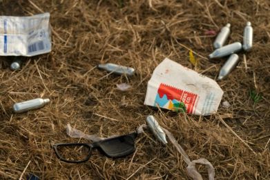 Discarded nitrous oxide canisters have been seen as a blight in urban and rural areas
