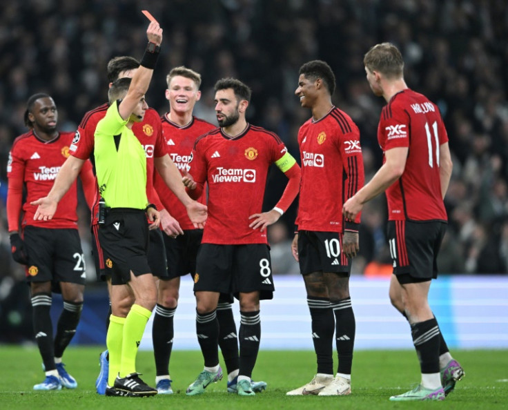 Marcus Rashford red card Man Utd