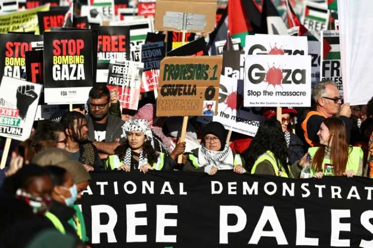 Police said at least 300,000 marched but organisers put the figure at 800,000