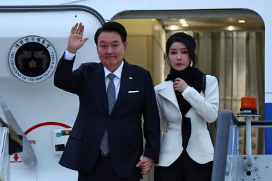 South Korea's president and first lady are on a state visit to the UK