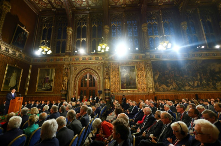 Yoon addressed MPs and peers, assembled in the Royal Gallery of the House of Lords