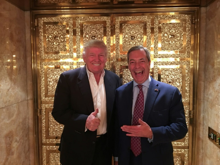 Former US president Donald Trump called Farage 'Mr Brexit'