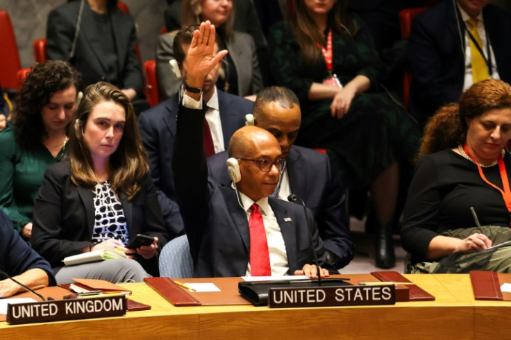 The US vetoed a UN resolution calling for a ceasefire