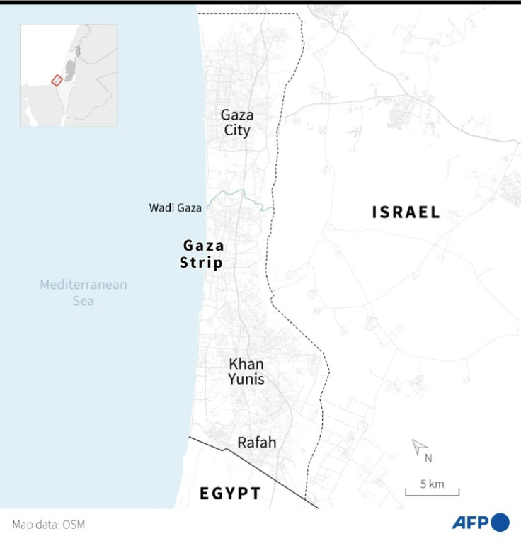 Map of the Gaza Strip