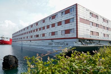 The Bibby Stockholm accommodation barge houses mainly young male asylum seekers