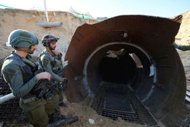 The tunnel reached within 400 metres of the Erez crossing with Israel
