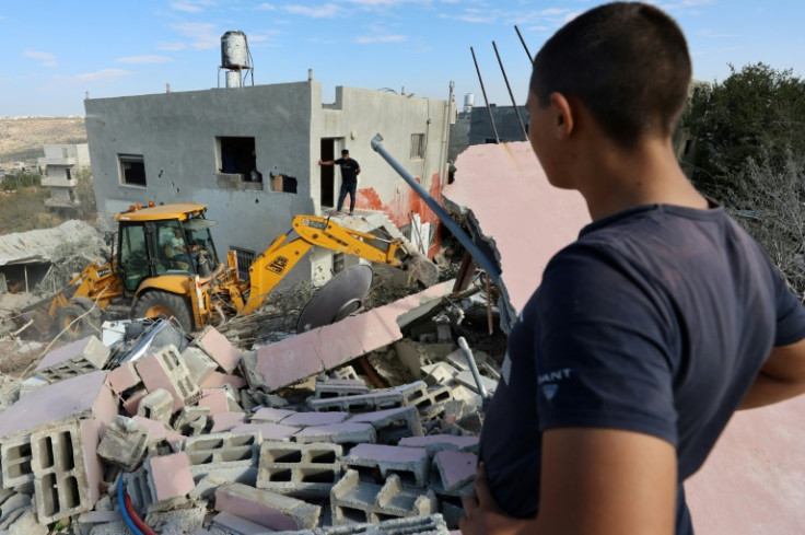 Israeli forces destroyed Saleh al-Aruri's house in the village of Arura in the aftermath of the October 7 attacks