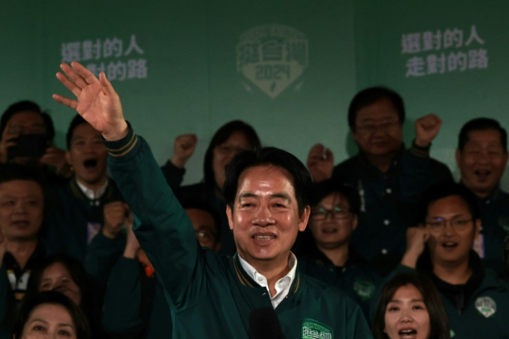 Stocks rose in Taipei after Lai Ching-te won Taiwan's presidential election but saw his party lose its parliamentary majority, leading analysts to say it would likely see more compromises regarding relations with China