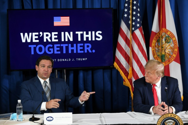 Allies? Donald Trump and Ron DeSantis in 2020