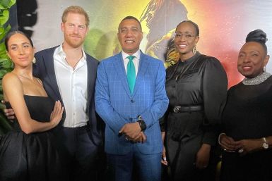 Meghan Markle, Prince Harry, Jamaican PM Andrew Holness