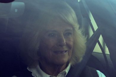 Queen Camilla also visited her husband King Charles at The London Clinic on Saturday