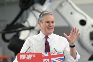 Britain's main opposition leader Keir Starmer is pitching Labour as the party of business