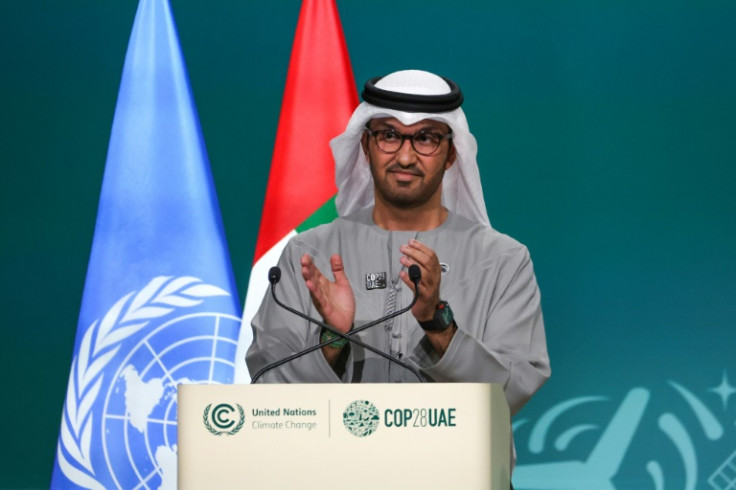 COP28 president Sultan Ahmed Al Jaber at the United Nations climate summit in Dubai