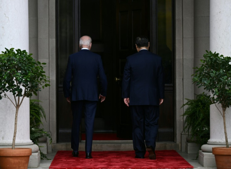 US President Joe Biden, pictured with Chinese President Xi Jinping at the Asia-Pacific Economic Cooperation Leaders' week in California last year, has shown willingness to maintain existing measures on China while being targeted in future moves