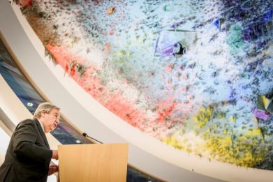 UN Secretary-General Antonio Guterres told the Human Rights Council 'humanitarian aid is still completely insufficient' in Gaza