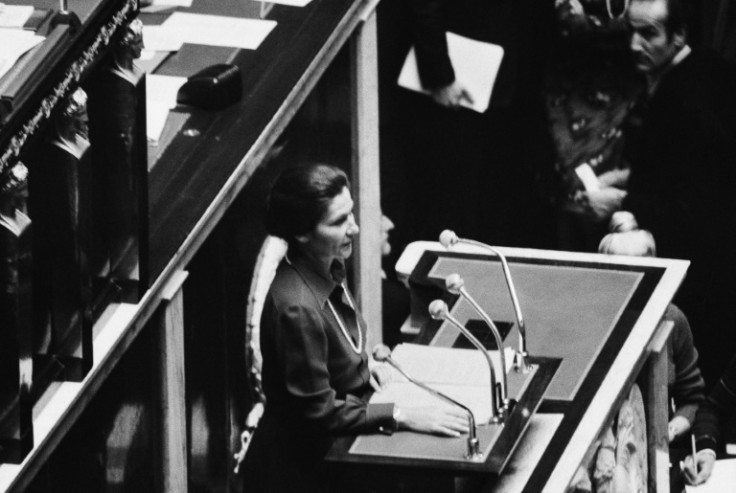 Health minister Simone Veil fought to get France's abortion law through parliament