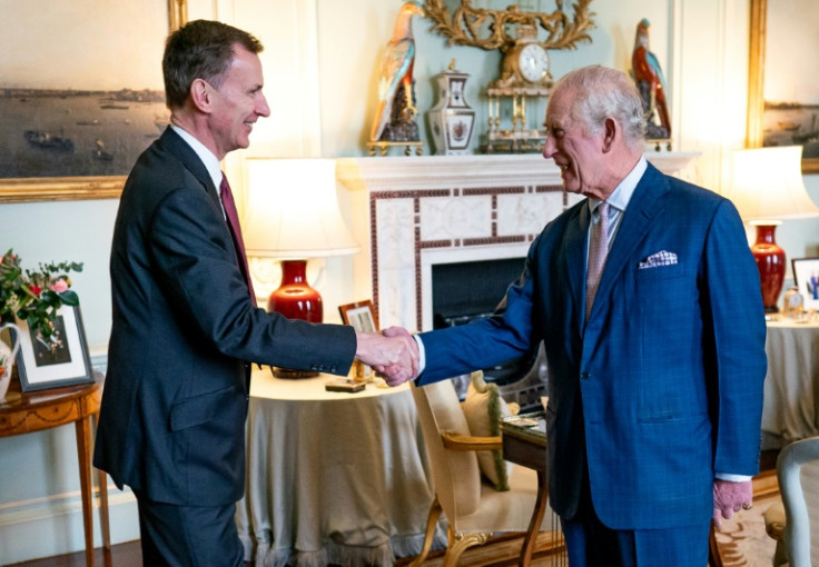 King Charles III, who is being treated for cancer, met UK finance minister Jeremy Hunt on Tuesday