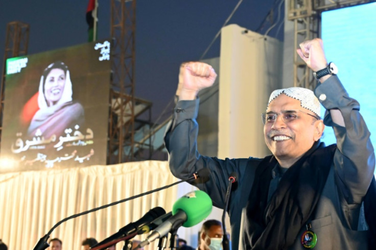 Asif Ali Zardari, the widower of Pakistan's slain first female leader Benazir Bhutto, was voted in as president for a second time