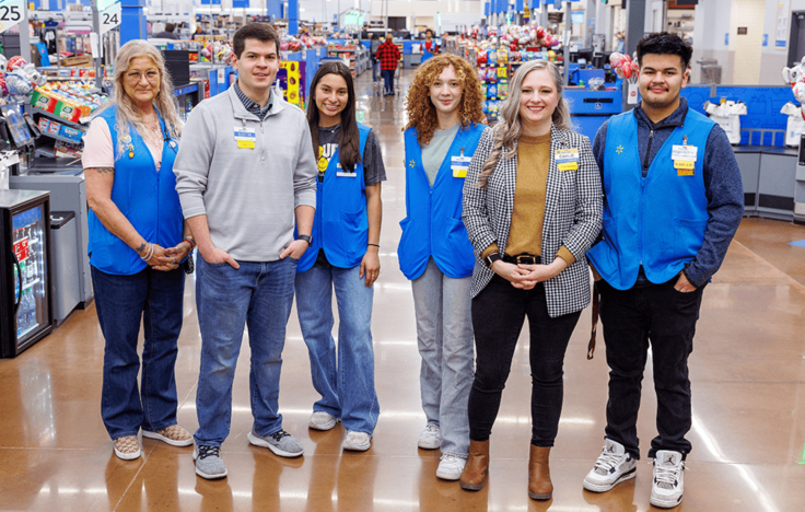 Smiling Walmart Staff