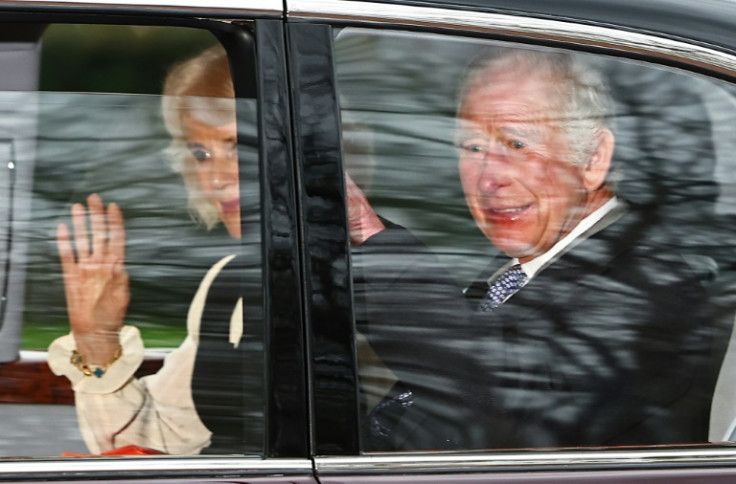 Charles was seen in public for the first time since his cancer diagnosis was made public