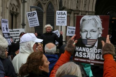 Washington indicted the WikiLeaks founder over its publication of hundreds of thousands of secret military and diplomatic files