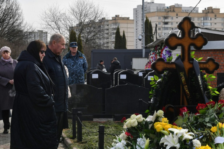 Kremlin foe Alexei Navalny's parents visited his grave to mark 40 days since his death in keeping with an Orthodox tradition