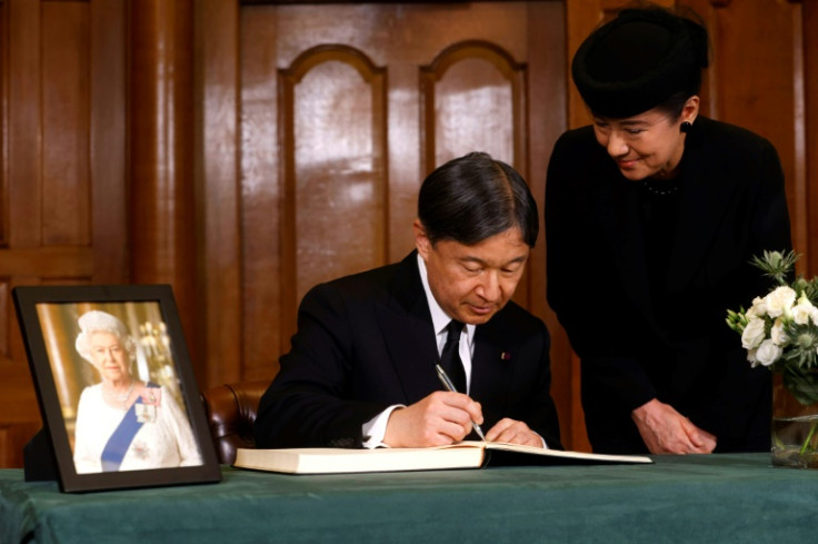 Japan's Emperor Naruhito and Empress Masako attended the state funeral of Charles's mother, Queen Elizabeth II, in September 2022