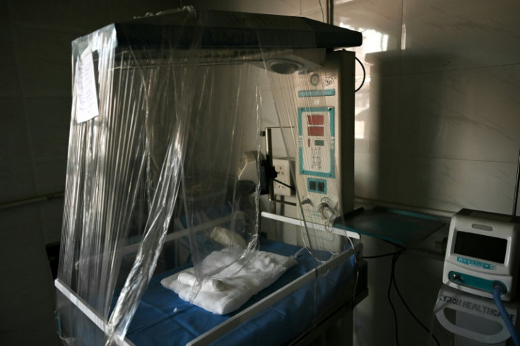 A medical ward of a children's hospital where a fire broke on Saturday, killing six newborns
