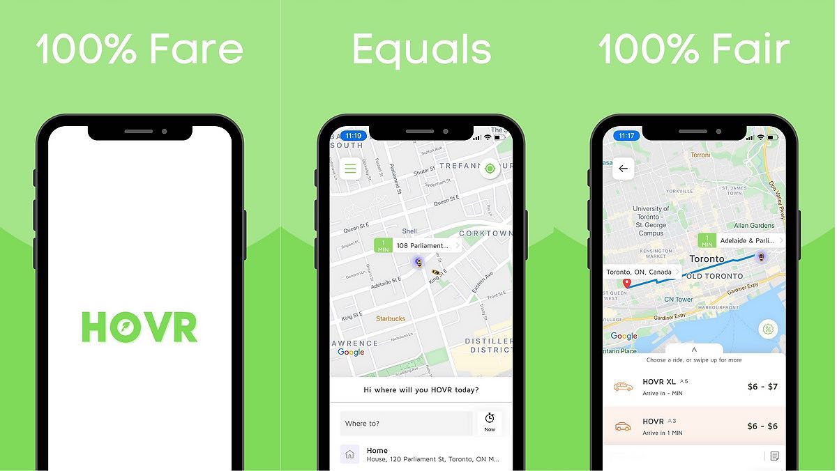 Canadian Rideshare App HOVR Wants To Give Drivers 100% Of Their Fares thumbnail