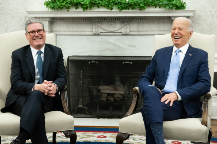 Biden hosted Starmer in the Oval Office of the White House