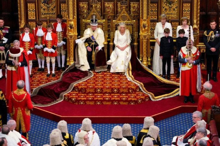 As head of state, King Charles III reads out his government's legislative programme