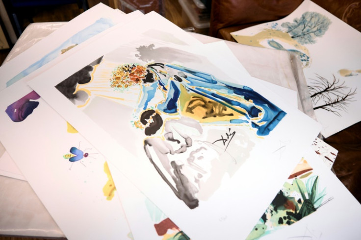 The lithographs signed by Salvador Dali were discovered in a London garage