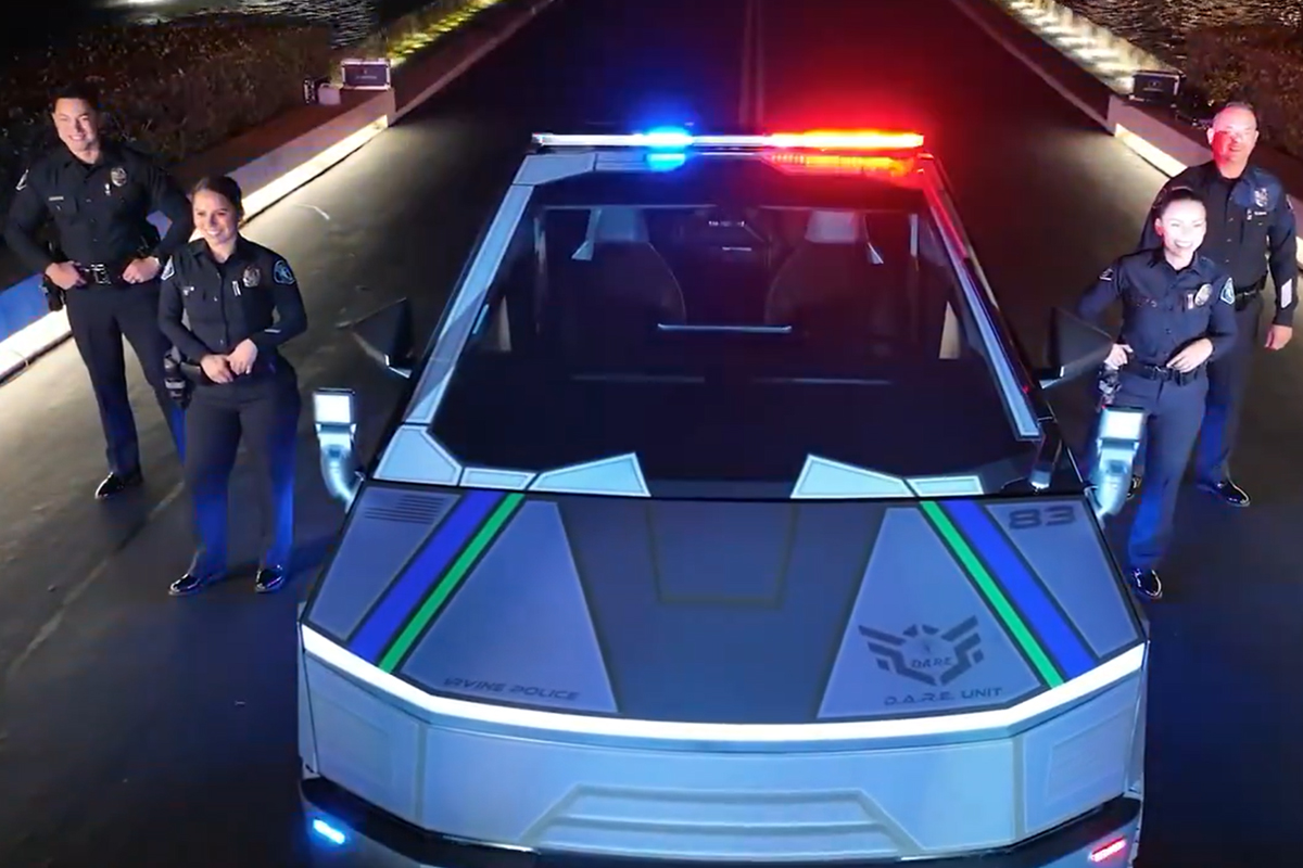 California Police Department Bought A 0k Tesla Cybertruck But Not For Chasing Criminals