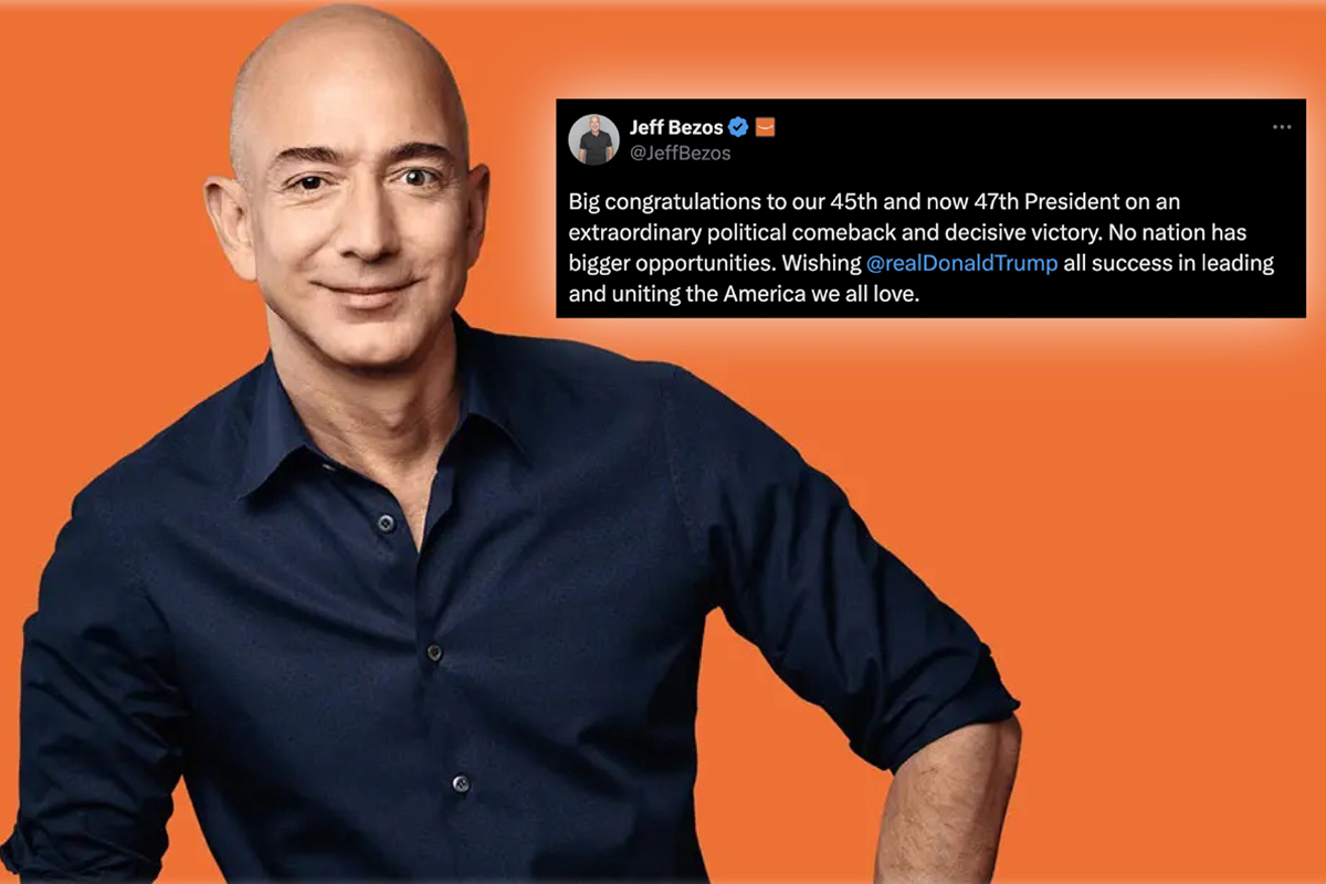 Jeff Bezos Has Only Posted Twice On X This Year, Both About Donald Trump—Here’s What He Said