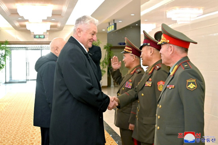 A delegation from a Russian military academy is in North Korea for a visit