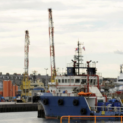 The Aberdeen docks in Aberdeen, Scotland, in seen in this September 25, 2009 file photo.