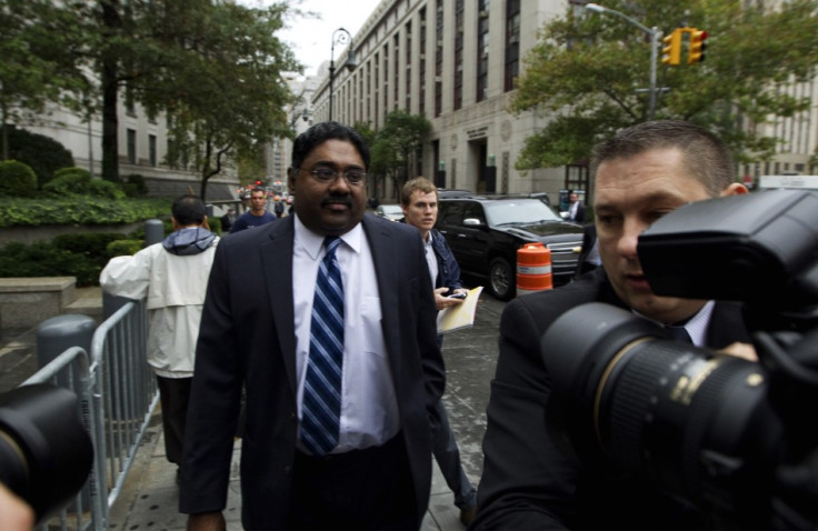 Galleon hedge fund founder Raj Rajaratnam arrives at Manhattan Federal Court in New York