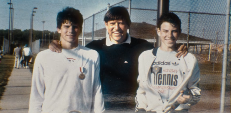 The Menendez brothers with their father Jose.