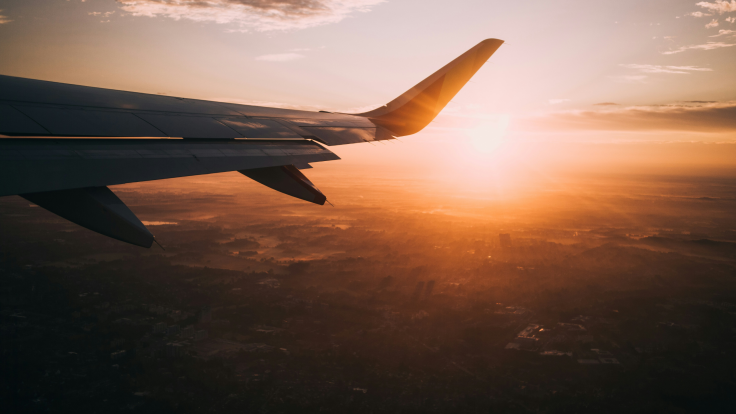 Plane in Sunset
